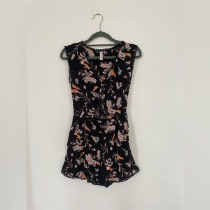 Flower Print Romper